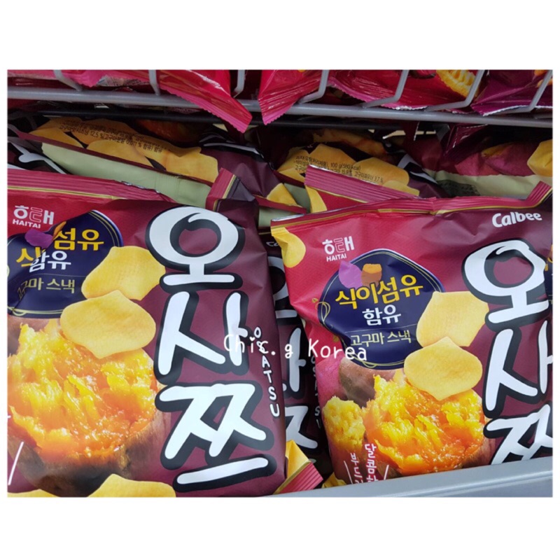 韓國姐姐代購 新包裝 番薯脆片 番薯愛心餅乾樂天lotte零食 蝦皮購物