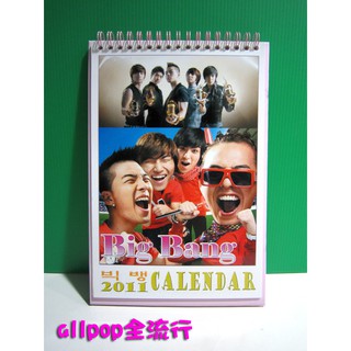 BIGBANG [ 2010~2011 桌曆 ] ★allpop★ T.O.P 太陽 GD 大聲 勝利 *隨附貼紙x1*