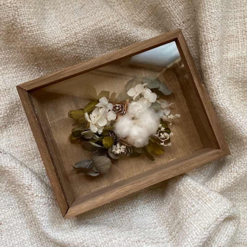竹工凡花 標本花系列 情意棉棉 乾燥花不凋花永生花花盒情人節情人節禮物標本花情人節花禮生日母親節禮物