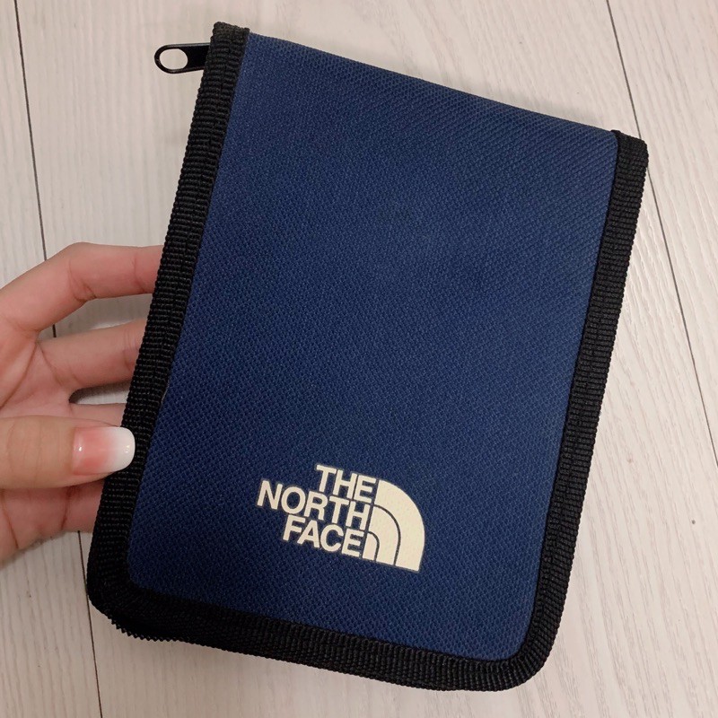 [二手正品] THE NORTH FACE - 護照夾 收納 隨身包 - 藍色迷彩