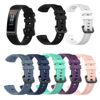 華為手環 band 3/3pro band 4 pro 替換腕帶 矽膠運動錶帶