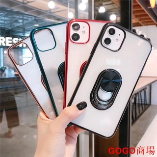適用蘋果iPhone11Pro Xs Max i6s 7 8plus指環支架電鍍手機殼xr新.GOGO