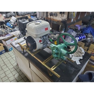 【優質五金】1英吋 齒輪幫浦附本田5.5HP HONDA 引擎皮帶式抽油機 抽水機 自吸式