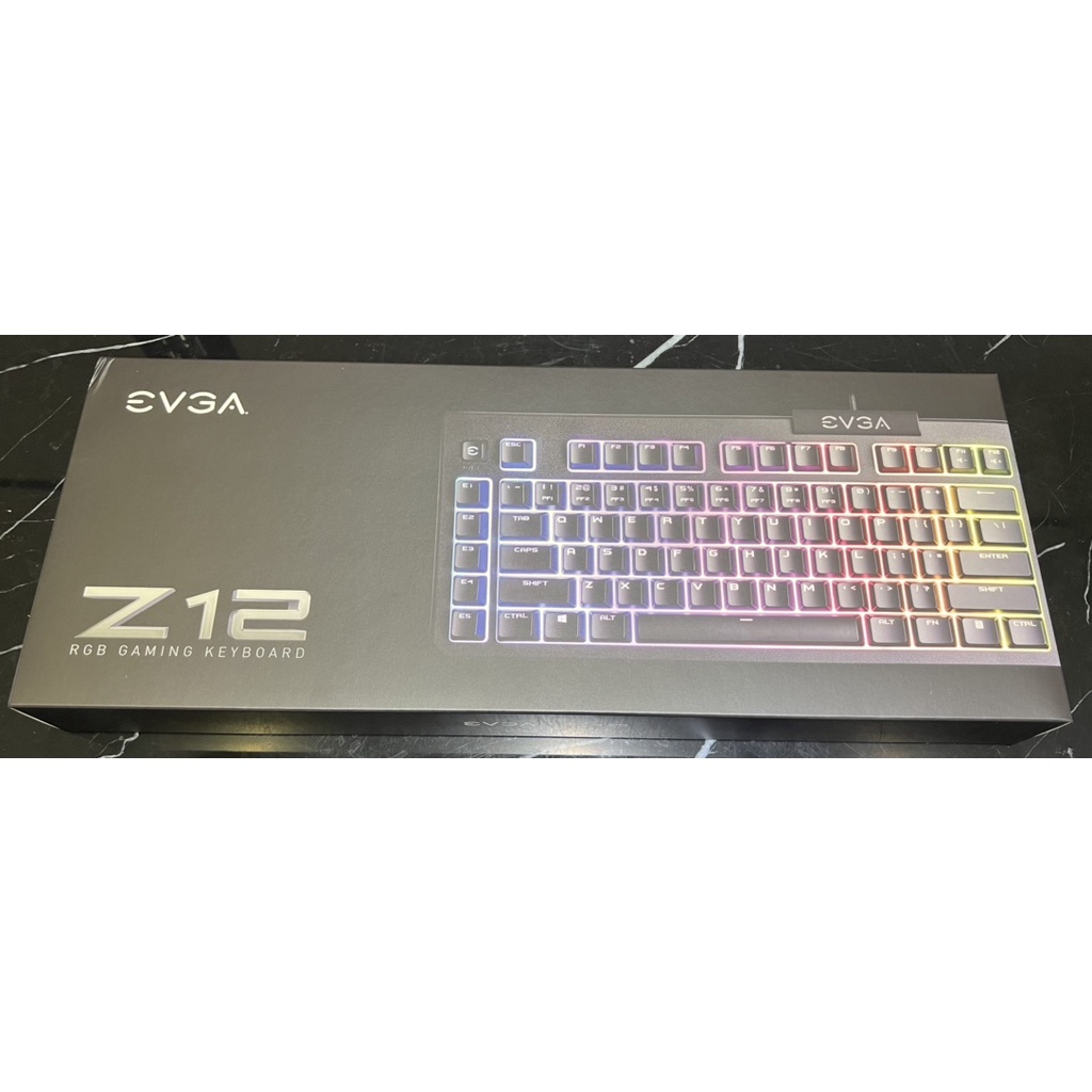 Evga Z12 薄膜式鍵盤/專用媒體鍵/5區Rgb/全新未註冊