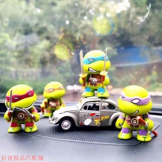 💎限時3折💎忍者神龜手辦公仔關節可動模型玩具汽車載擺件自行車機車裝飾品 汽車工具