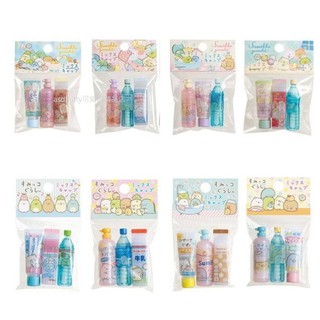asdfkitty*日本san-x角落生物 沐浴乳牙膏牛奶飲料 3入造型鉛筆蓋/鉛筆延長器/鉛筆套/鉛筆帽-日本正版商品