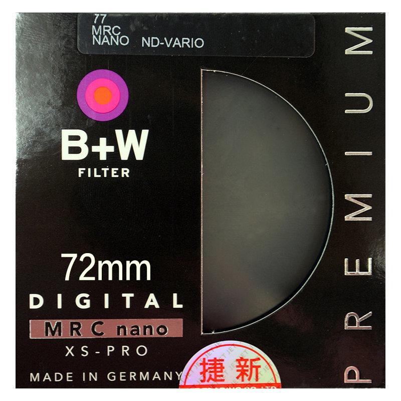 B+W 72mm XS-Pro ND-Vario MRC nano 可調式減光鏡 相機專家 [捷新公司貨]