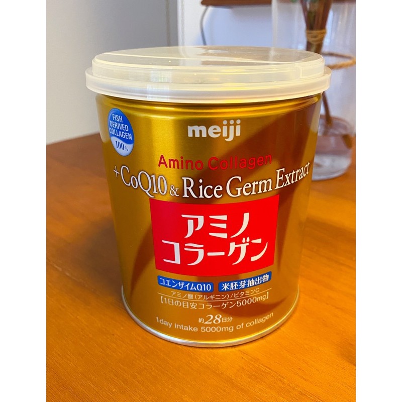 （公司貨全新)meiji明治膠原蛋白粉奢華版-璀璨金罐裝