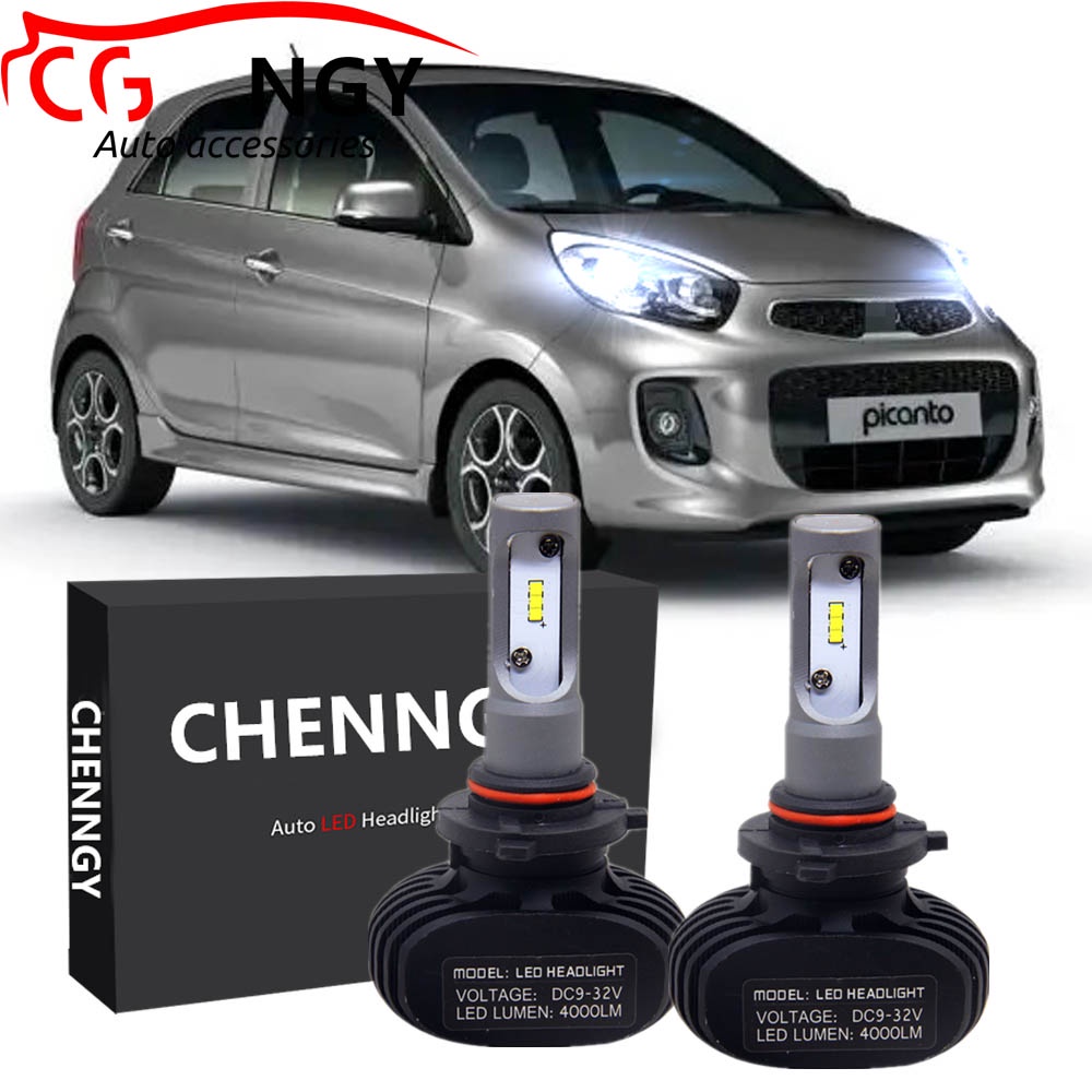 適用於起亞 Picanto (TA) 第 2 代,2013 - 2017 CG LED 前照燈前照燈燈泡套件替換鹵素 2