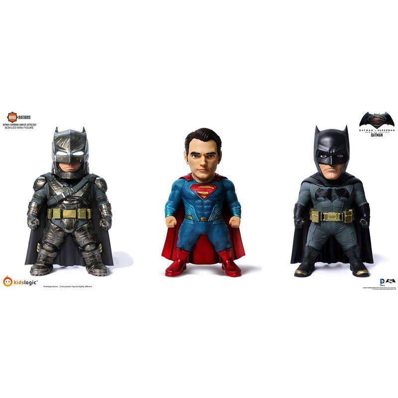 轉蛋概念館~代理 野獸國 KidsLogic DC01 蝙蝠俠對超人 正義曙光 三入 套裝組 現貨