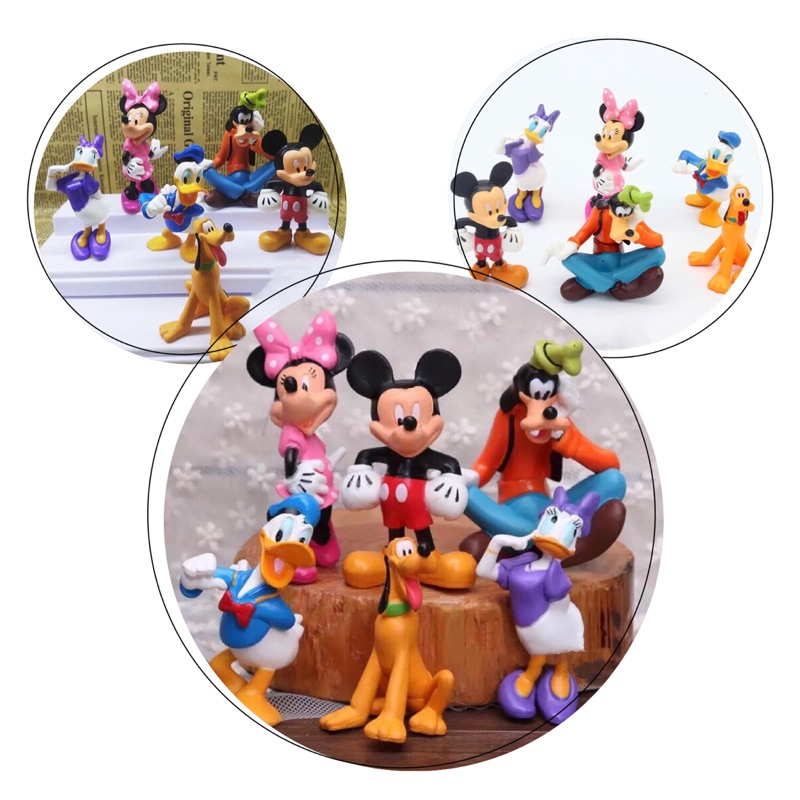 特價 迪士尼 Disney 米奇 米妮 黛絲 唐老鴨 高飛 布魯托 療癒 蛋糕 擺飾 擺件 玩具 造型 可愛 公仔 現貨