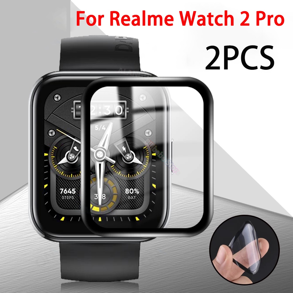 適用於Realme watch 2 Pro 3屏幕保護膜 Realme watch band2 T1全屏保護貼 手錶貼膜