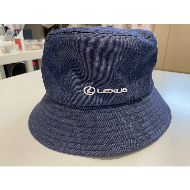 Lexus 原廠 雙面漁夫帽 牛仔/灰紋路