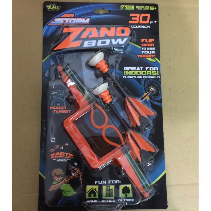 《Tomo屋》 Zing 迷你弓箭組 Zano Bow 橘色 室內對戰 迅猛弓 安全射擊弓(nerf 甜蜜復仇)