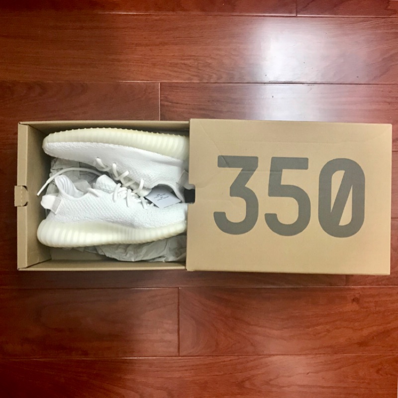 (女生)Adidas Yeezy Boost 350 V2 Cream White 全白(義大利購入)