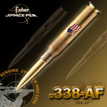【IUHT】Fisher Cartridge Space PenWithAmericanFlag子彈型太空筆338-AF