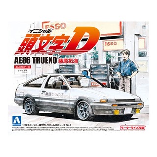 (大鳥叔叔模型)AOSHIMA青島 1/32 頭文字D 01 AE86 TRUENO藤原拓海[免膠水]