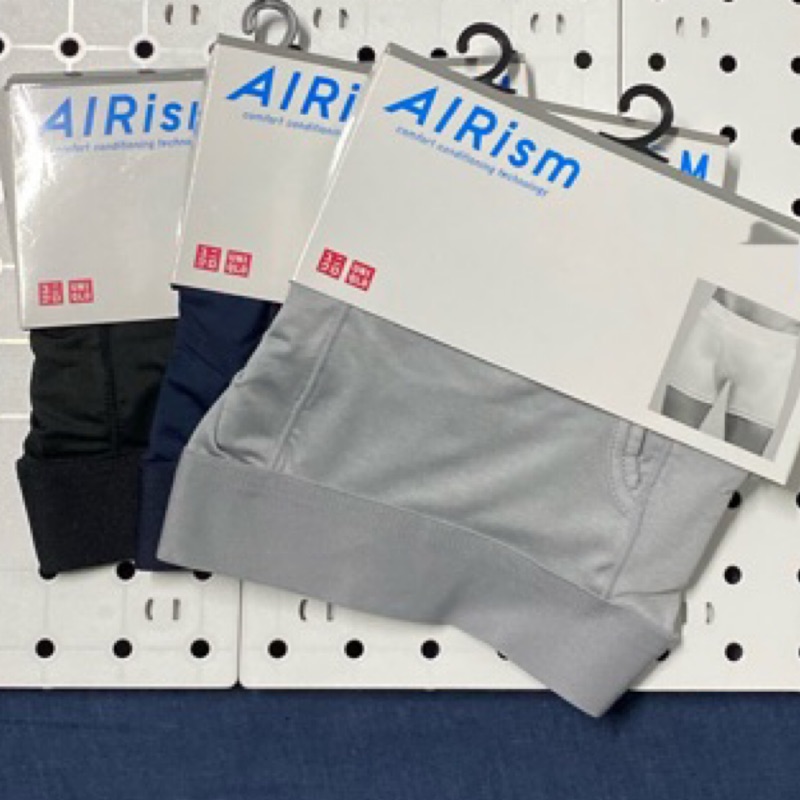 Uniqlo男裝airism中腰涼感平口內褲 蝦皮購物