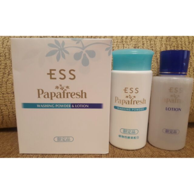 ESS Papafresh 木瓜酵素潔顏粉+滋潤保濕化妝水