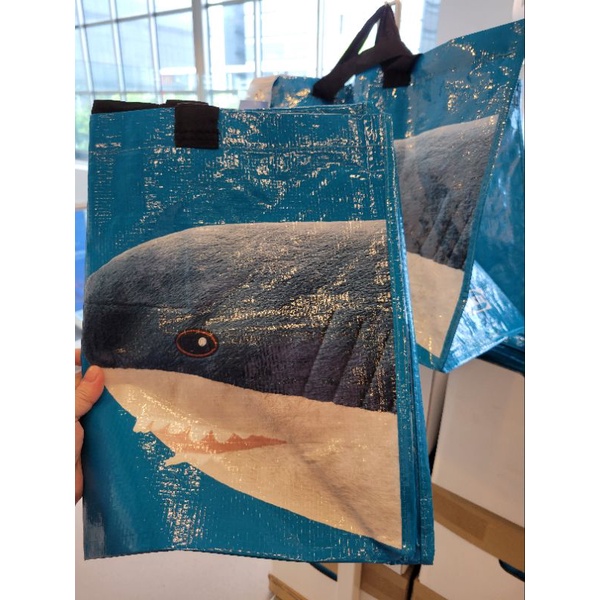 經典夯物❤️鯊魚購物袋/大(55x35x37cm)
