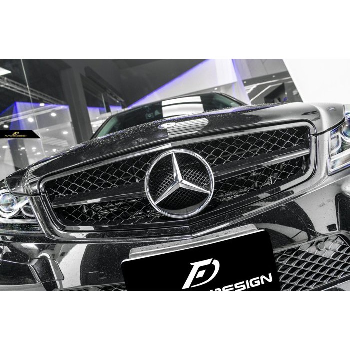 【Future_Design】BENZ W204 全車系 適用 單線有框 全亮黑 大星水箱罩 C250 C300 現貨