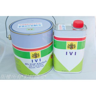 *彩虹國度* IVI4:1汽車級專業中底漆中度底漆/二度底漆淺灰色/白色 SURFACER (1加侖組/含硬化劑一罐)