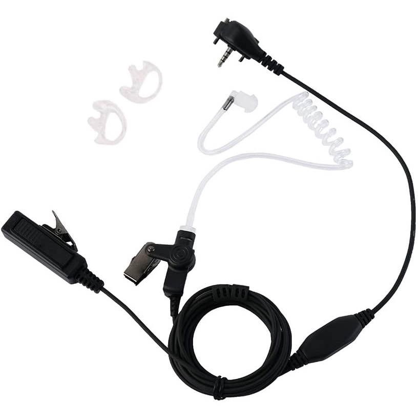 MOTOROLA Vx-261 聽筒隱蔽聲管保鏢耳塞式耳機帶麥克風,適用於摩托羅拉 Vertex 標準 2 路收音機 V