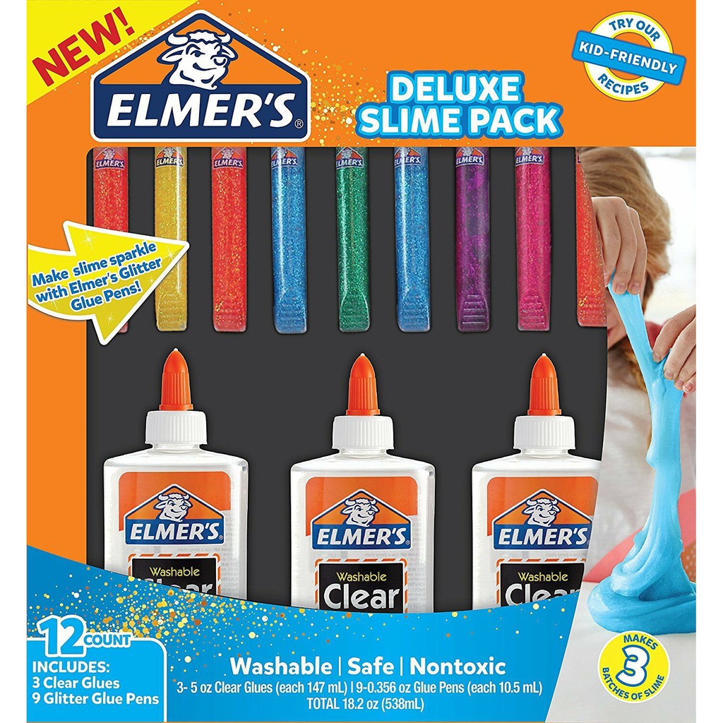 Elmer's 史萊姆製作豪華組 12 色組 Deluxe Slime Pack (美國牛頭牌)