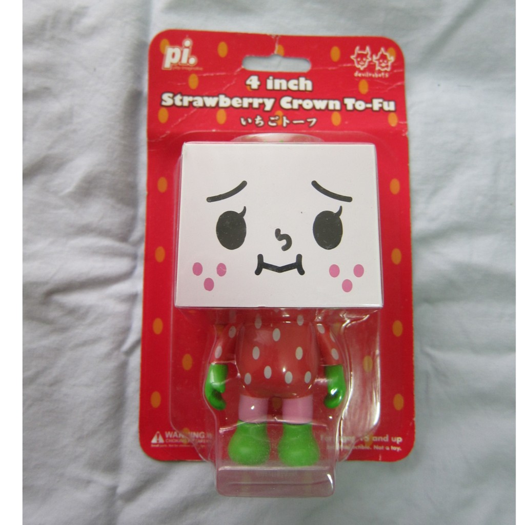 日版 豆腐人 草莓口味 公仔 玩具 擺飾 收藏 單售