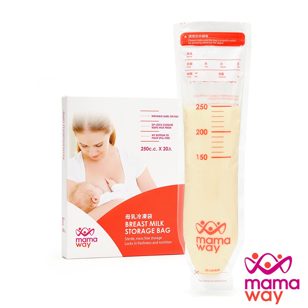 mamaway母乳冷凍袋(250ml/20入)