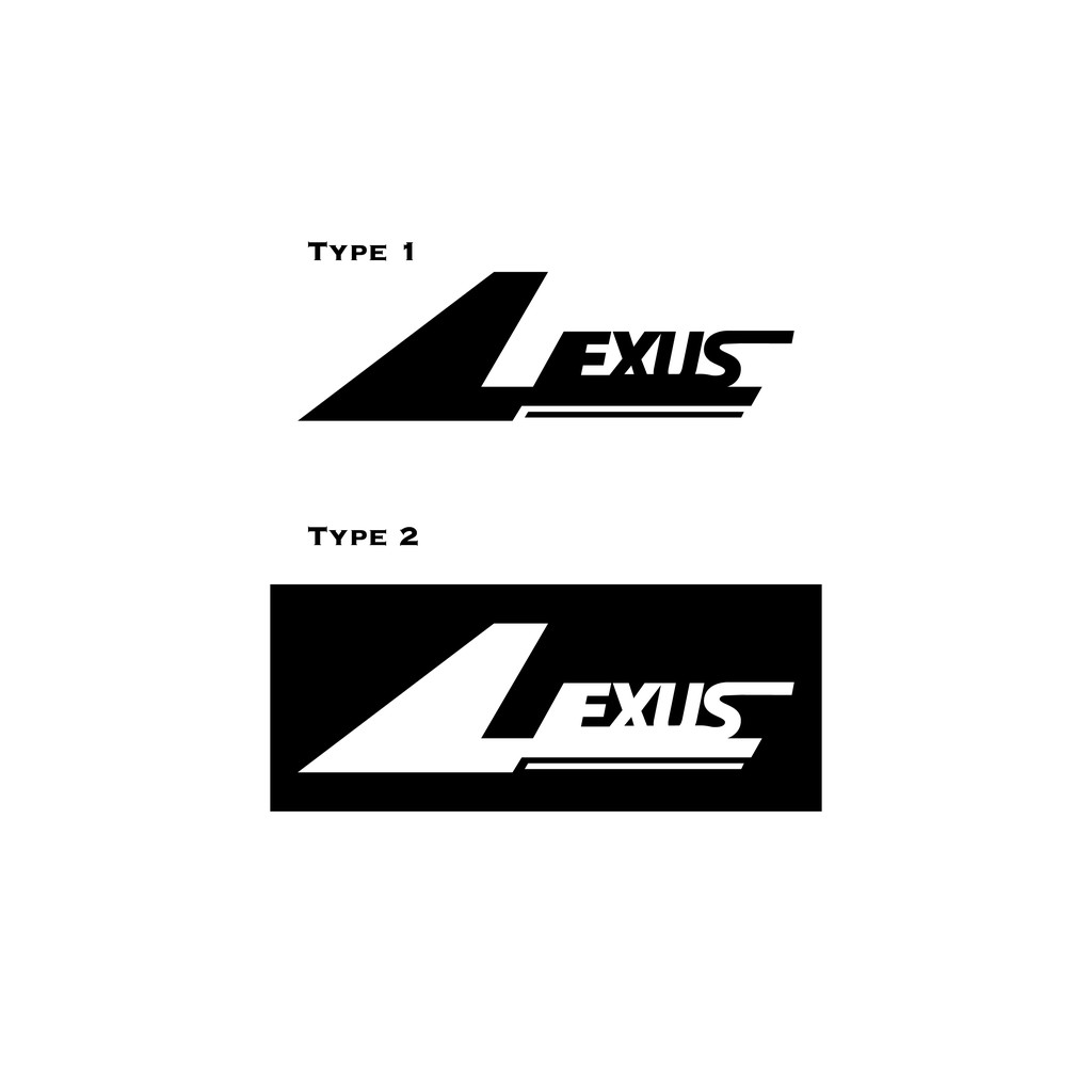 [HSUPAON獨家設計款車貼] Lexus Logo Design