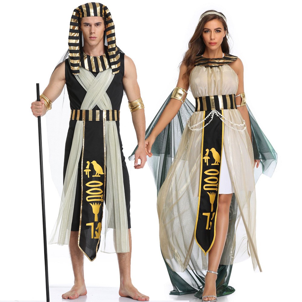 萬圣節服裝cosplay埃及法老艷后希臘女神服 舞臺歌劇表演演出服
