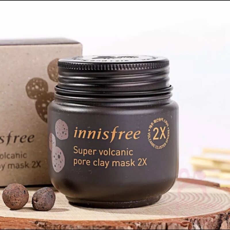 Innisfree2x火山泥面膜