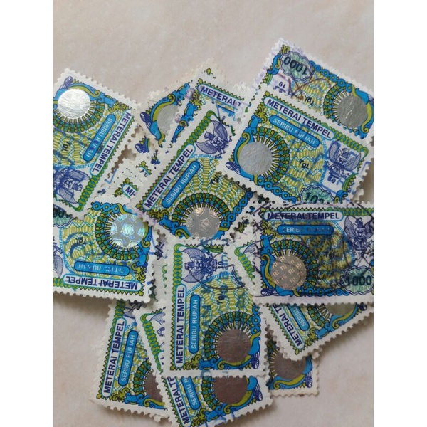 1996 年郵票印章 1999 年提名 1,000 年 Rupiah 使用