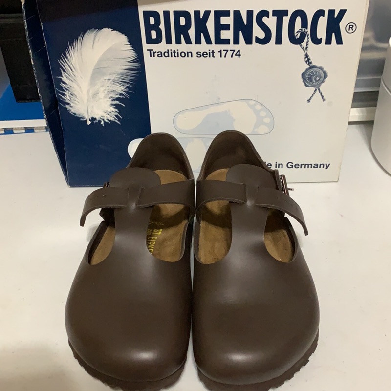 勃肯BIRKENSTOCK 065401。PARIS巴黎 經典包鞋(咖啡)-9.5成新