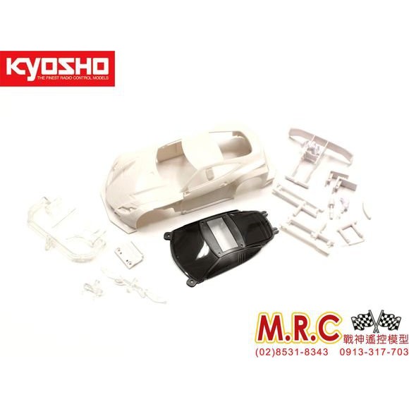 MRC戰神遙控 KYOSHO MINI-Z 本田HONDA HSV GT廠車 未塗裝素面白殼(MZN130) 98mm