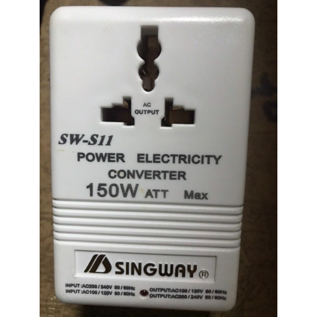 SingWay電源 150W變壓器220V轉110V或110轉220雙向互換(3C認證)
