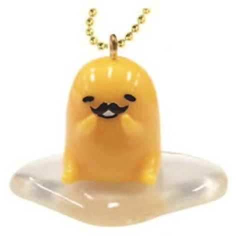 BOX1 櫃 ： 2016 GUDETAMA 奇怪的姿勢吉祥物 蛋黃哥 鬍子 吊飾 扭蛋