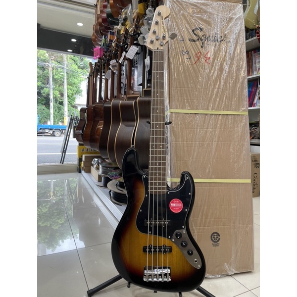 三一樂器Squier Affinity 五弦 J BASS V LR 3TS JAZZ BASS 免運再送好禮