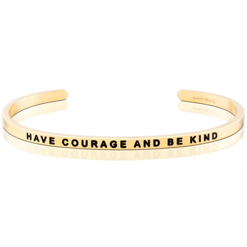 MANTRABAND Have Courage And Be Kind 勇敢善良 金手環