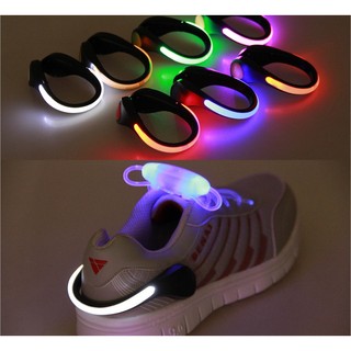 【炫彩 LED 鞋夾】夜跑更安全