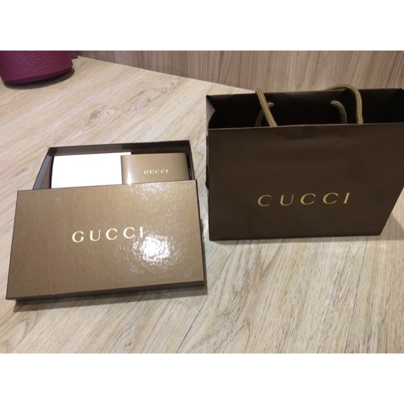 Gucci長夾外盒含袋