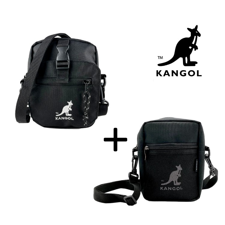 KANGOL 袋鼠 小行星+網格側背包 帆布便當袋 拉鍊隨身小包 公仔吊飾 小帥包 網格包 現貨 正品 AAStore