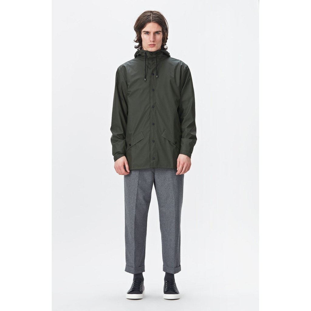【AST 預購】 RAINS Jacket rainwear DENMARK Green 丹麥品牌 雨衣 軍綠