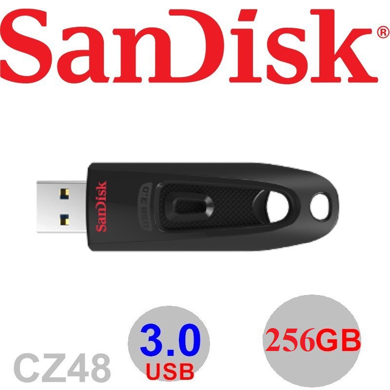 (現貨)SanDisk晟碟 CZ48 Ultra USB 3.0隨身碟 256GB/512GB