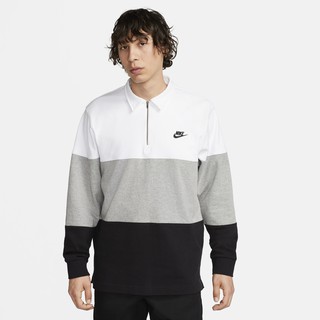 NIKE 長袖上衣 AS M NK CLUB+ KNIT LS TOP CB 男白灰黑FB7798100 現貨 廠商直送