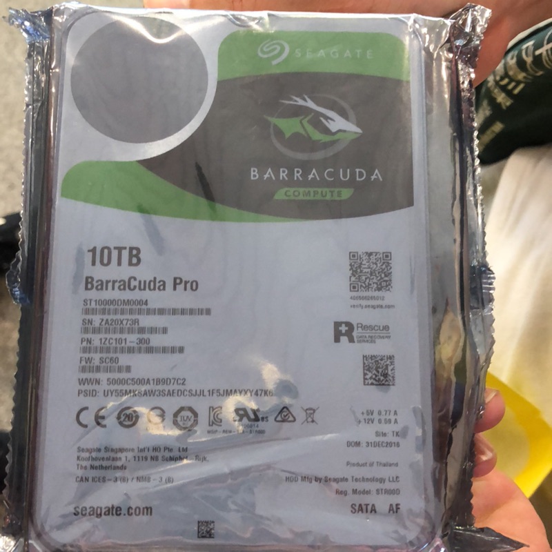 Seagate[BarraCuda Pro] 10TB 3.5吋 硬碟