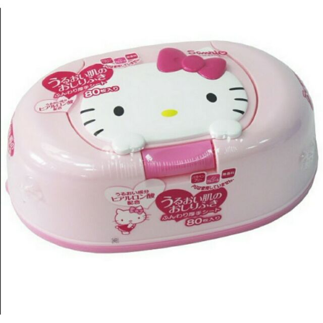 凱蒂貓 Hello Kitty 盒裝 濕紙巾 (80枚) 日本製