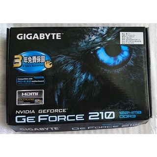技嘉顯示卡 Gigabyte GeForce 210 1024 MB DDR3