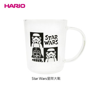 【日本 HARIO】Star Wars 星際大戰 SW 帝國風暴兵 耐熱玻璃馬克杯 360ML